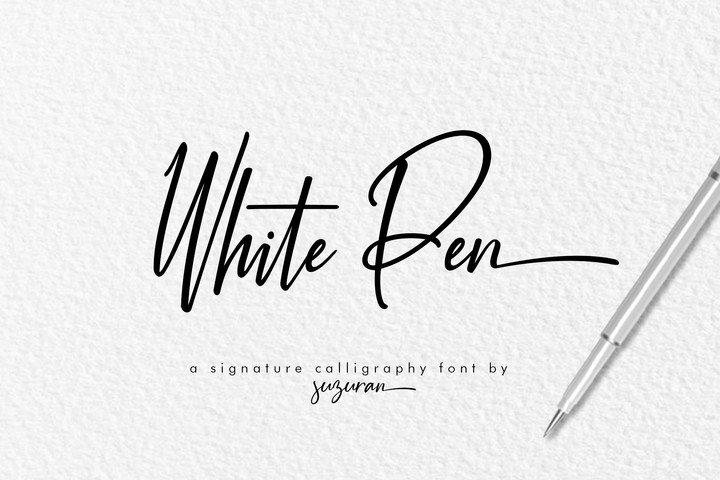 Пример шрифта White Pen #1